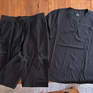 Black Scrub Set